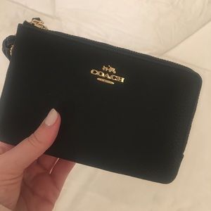 Black Coach Wristlet NWT